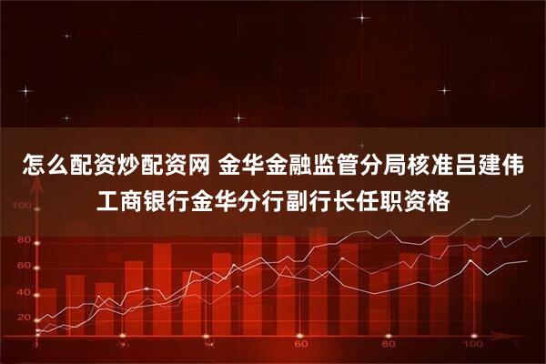 怎么配资炒配资网 金华金融监管分局核准吕建伟工商银行金华分行副行长任职资格